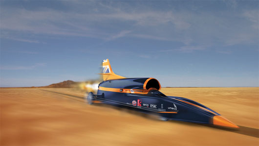 Bloodhound SSC sẽ lập kỷ lục với vận tốc 1.600km/h. (Ảnh: bloodhoundssc.com)