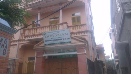 Cơ sở khám chữa bệnh vô sinh bề thế của bà Quế.