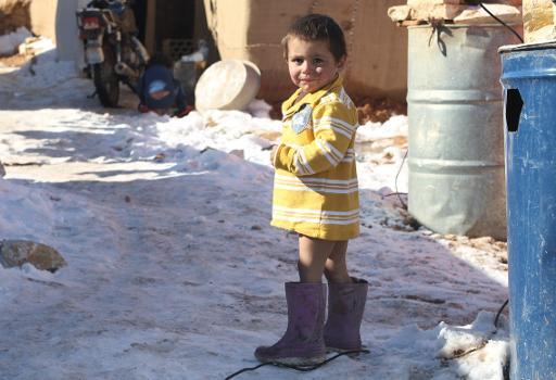 Một cậu bé người Syria trong một trại tị nạn ở Arsal, thung lũng Bekaa ở Li băng