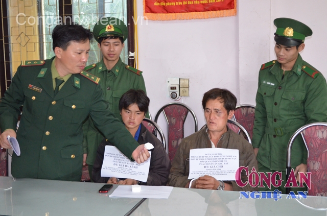 2 đối tượng tại đồn biên phòng