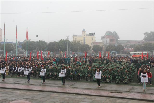 Toàn cảnh Lễ giao nhận quân đợt 1 năm 2014