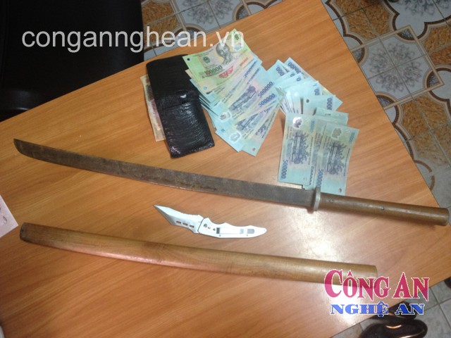 Tang vật  thu được của đối tượng Trịnh Trường Sơn