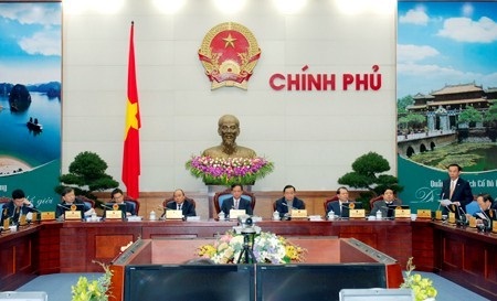 Phiên họp Chính phủ thường kỳ tháng 2/2014. Ảnh: VGP/Nhật Bắc