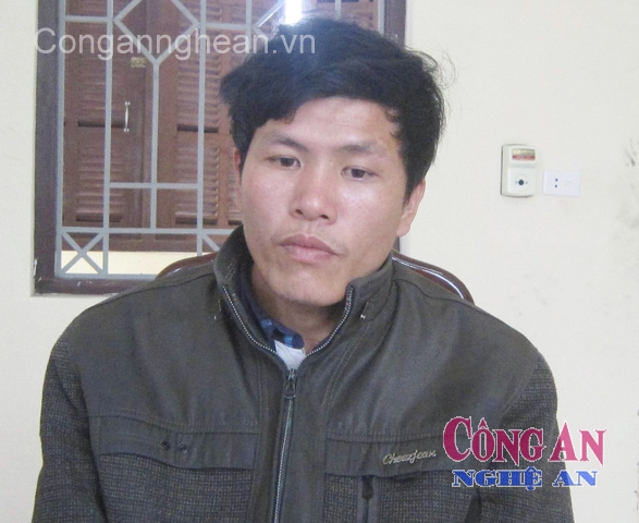 Đối tượng Lê Doãn Vương tại cơ quan Công an