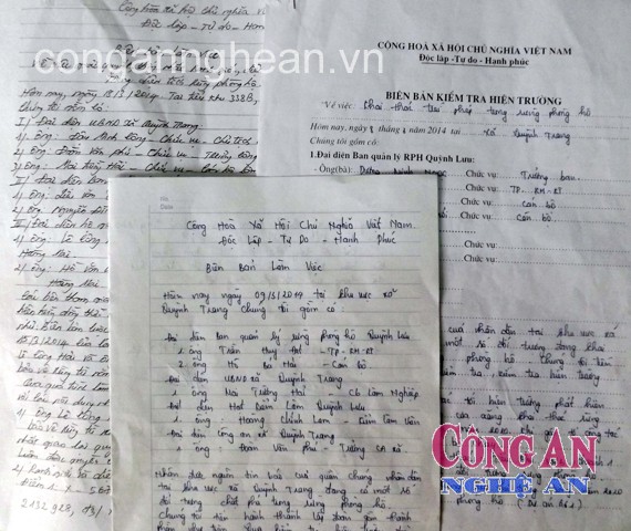 Biên bản làm việc giữa các bên