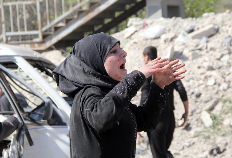 Sự bàng hoàng của một người dân ở thành phố Aleppo miền bắc Syria, đã bị ảnh hưởng bởi cuộc nội chiến