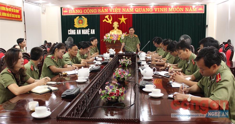 Công an Nghệ An triển khai công tác phòng, chống dịch bệnh do virut Ebola