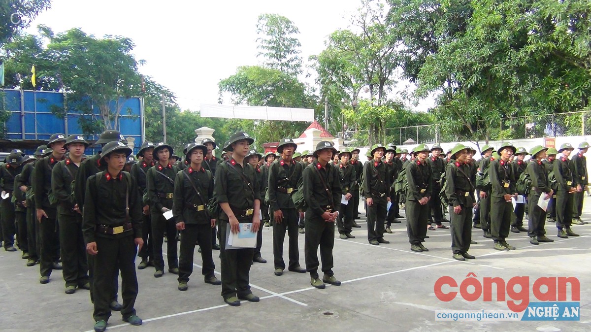 Tại buổi lễ giao nhận quân