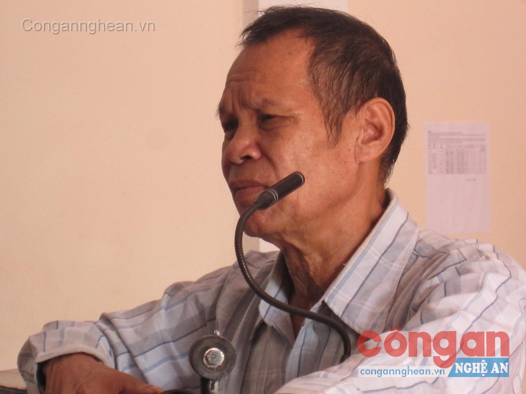 Bị cáo Trương Văn Cùng tại tòa