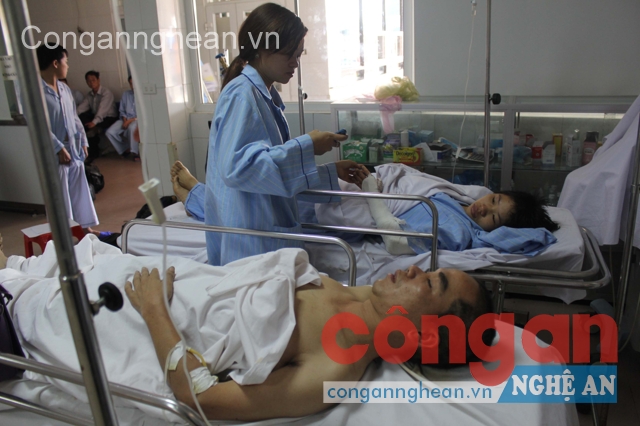 Các bệnh nhân đang được điều trị tại Bệnh viện 115