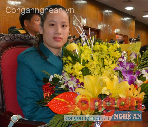 Đại đội trưởng Đại đội Pháo phòng không 37 mm Cao Thị Lê Na