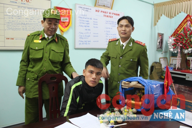 Đối tượng vận chuyển pháo bị CS113 bắt giữ