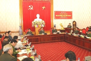 Bộ Công an họp báo về kết quả công tác năm 2014 và nhiệm vụ năm 2015. 