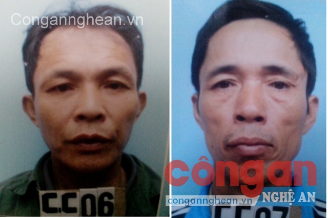 2 đối tượng Cao Văn Ngọc và Nguyễn Văn Nga