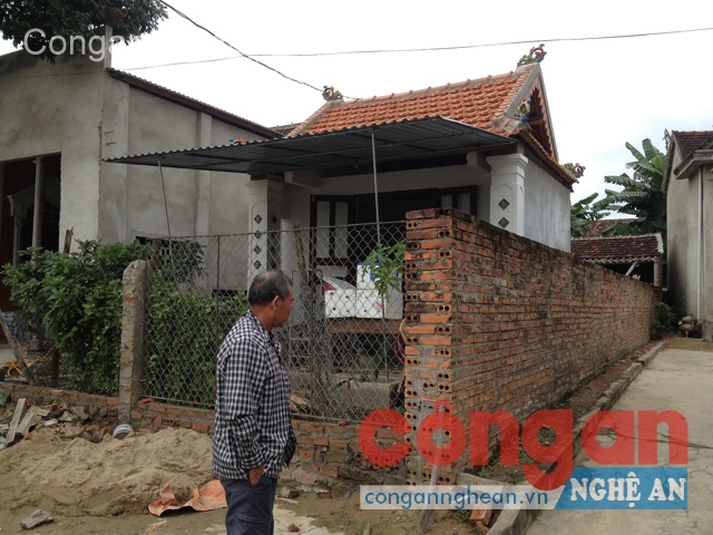 Phần diện tích bị cho là do ông Phan Văn Nhi  lấn chiếm nay đã xây dựng các công trình kiên cố