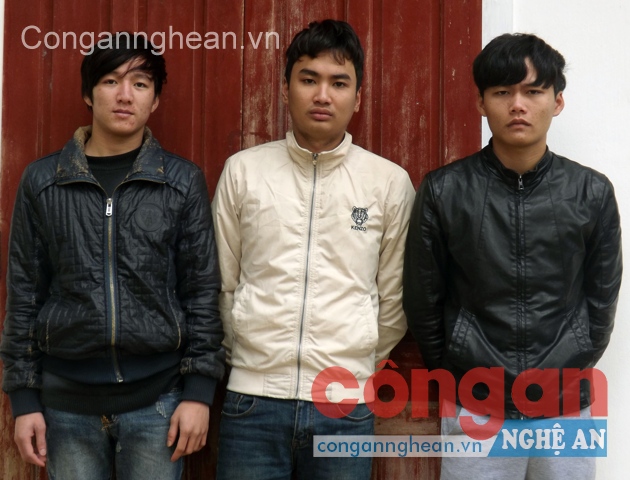 Các đối tượng tại Công an huyện Thanh Chương