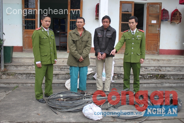 Hai đối tượng trộm cắp cáp thông tin bị bắt giữ