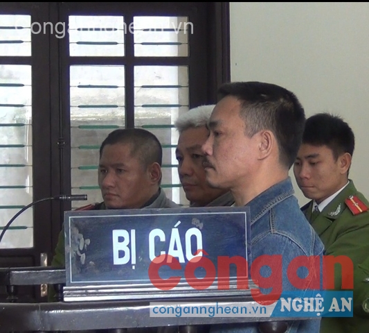 Các bị cáo tại phiên tòa