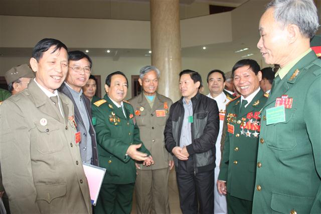 Đại diện Hội và các ban, ngành gặp gỡ các chiến sĩ trong ngày hội ngộ