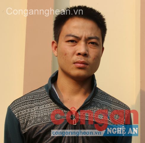 Đối tượng Lê Văn Tài  tại nhà tạm giữ Công an TP Vinh