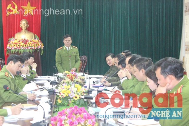 Công an TP Vinh họp bàn kế hoạch giữ vững ANTT trên địa bàn