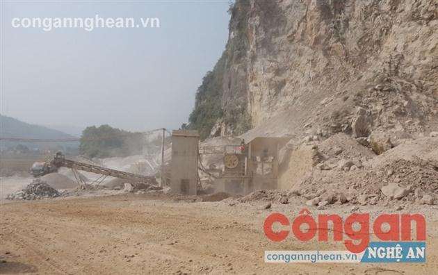 Mỏ đá Lèn Cò, nơi vừa xảy ra vụ tai nạn