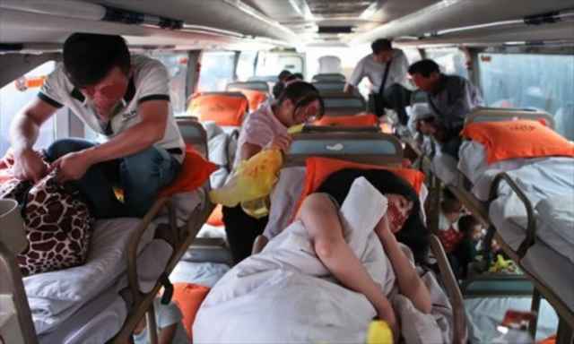 Xe giường nằm được trang bị dây an toàn nhưng rất ít người sử dụng