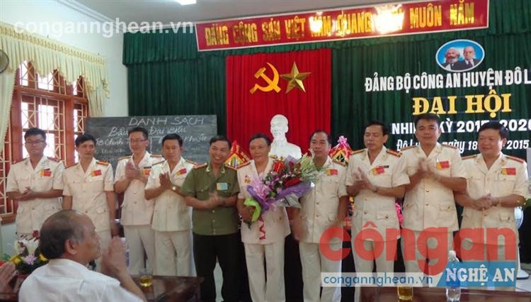 BCH Đảng bộ Công an huyện nhiệm kỳ 2015 - 2020 ra mắt Đại hội 