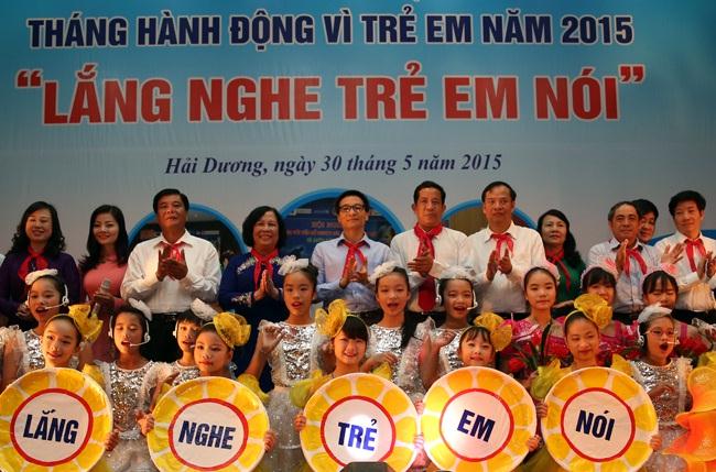 Lễ phát động Tháng hành động vì trẻ em năm 2015. 