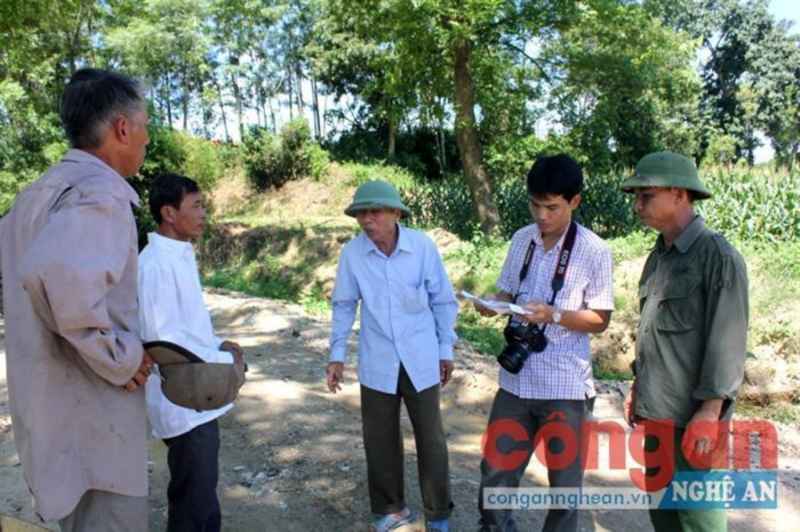 Tác giả bài viết trong một lần tác nghiệp