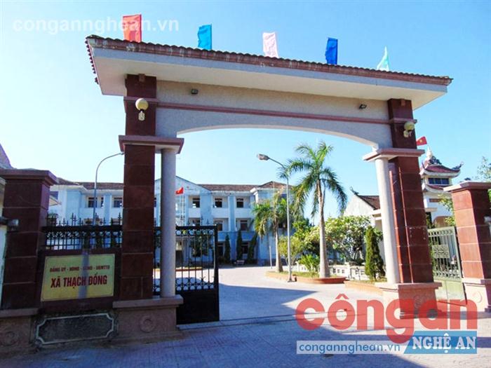 Trụ sở UBND xã Thạch Đồng, nơi ông Dương Công Trí công tác