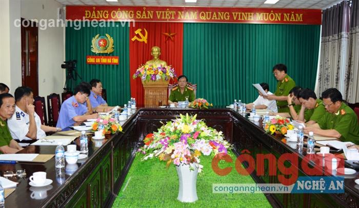 Công an tỉnh Hà Tĩnh triển khai Hội nghị về công tác giám định các chất ma túy