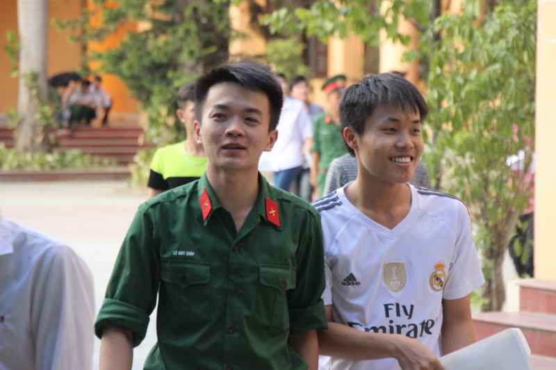 Nhiều thí sinh đang là chiến sĩ quân đội