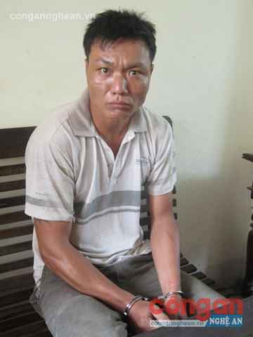 Đối tượng Nguyễn Văn Tuấn tại cơ quan Công an