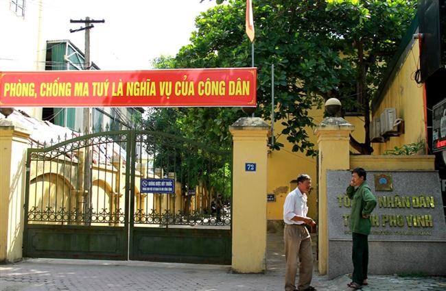 TAND TP Vinh, nơi xảy ra sự việc đương sự bị đánh sau khi đến hòa giải