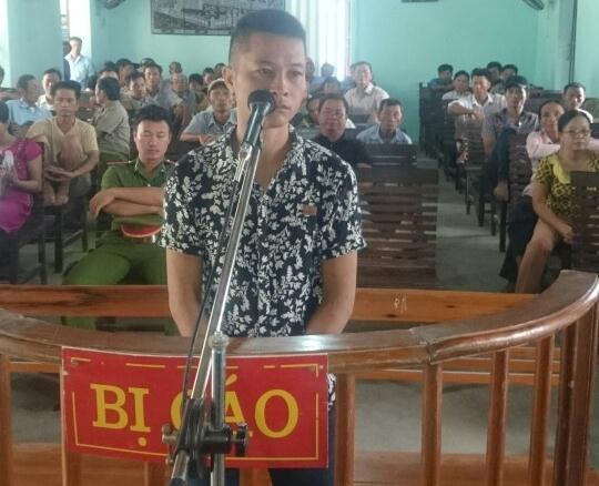 Bị cáo Thành tại phiên toà