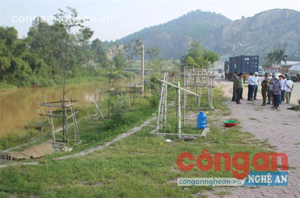 Địa điểm nơi người dân phát hiện thi thể bà Em
