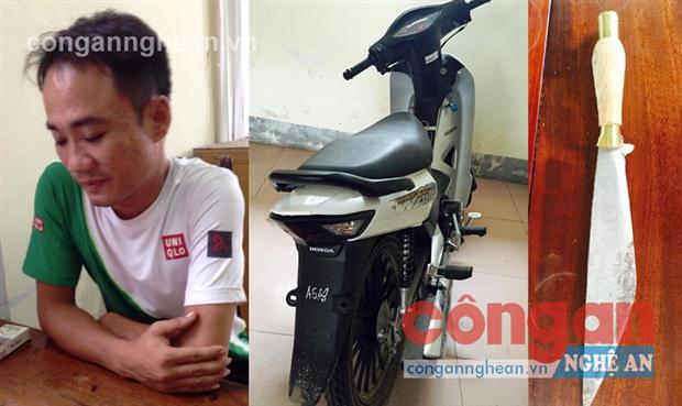 Đối tượng Đoàn Văn Chính và tang vật thu được