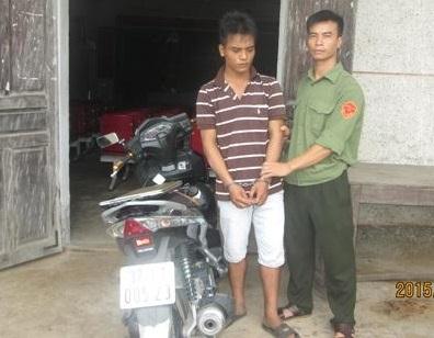 Công an xã Quỳnh Thuận bắt giữ đối tượng Đoàn Nhật Nam
