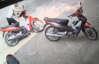 Người dân cần nâng cao cảnh giác, chỉ cần 1 phút, kẻ gian đã có thể trộm 1 chiếc xe máy. Ảnh minh họa
