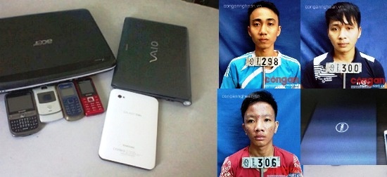 Các đối tượng trộm cắp tài sản