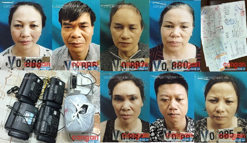 Các đối tượng và tang vật trong Chuyên án
