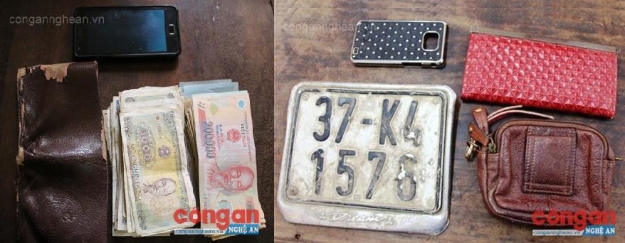 Tang vật vụ án.
