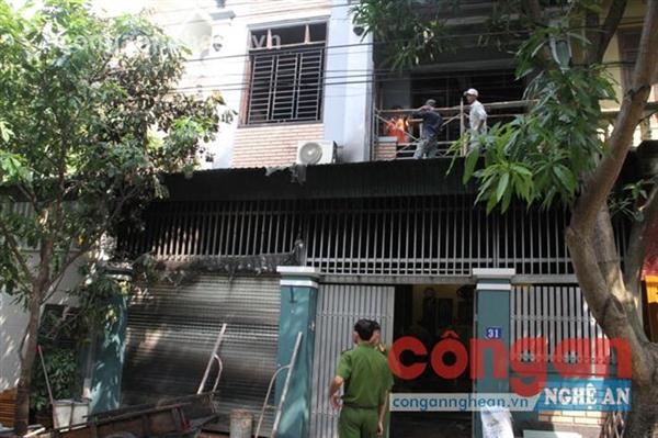 Số nhà 31, đường Đàm Văn Lễ, P.Trường Thi nơi xảy ra vụ cháy