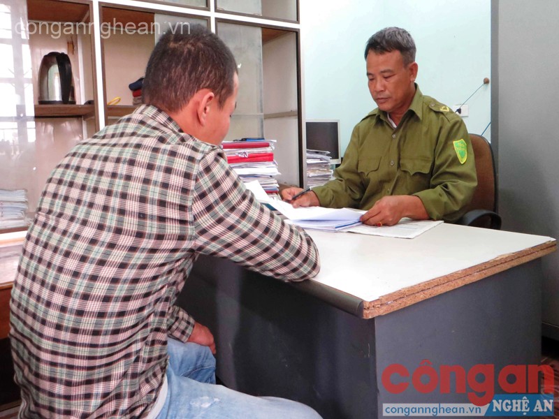 Công an xã Xuân Thành thường xuyên gọi hỏi, răn đe, giáo dục các đối tượng vi phạm