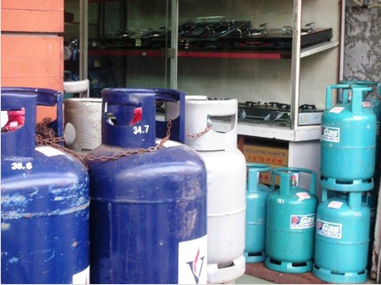 Kinh doanh gas trái phép (Ảnh minh họa)