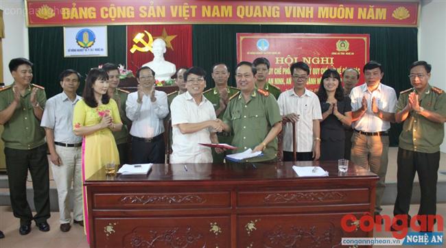 Công an Nghệ An và Sở NN&PTNT ký kết quy chế phối hợp đảm bảo ANTT