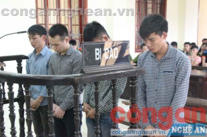 Các bị cáo tại tòa