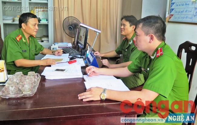 Công an phường Nghi Thu họp bàn kế hoạch đảm bảo ANTT trên địa bàn