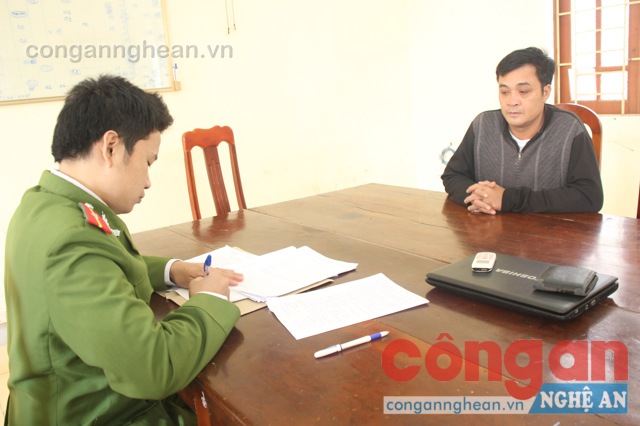 Đối tượng Nguyễn Mạnh Hậu tại Cơ quan Công an